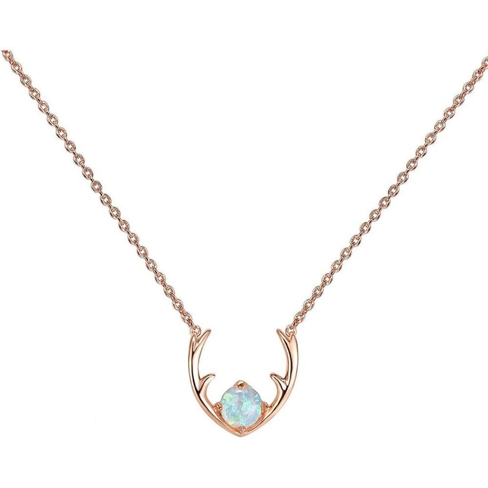 PAVOI 14K Gold Plated Created Opal Necklace Opal Necklaces for Women